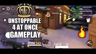 RUSHING UNSTOPPABLE AND 4 AT ONCE GAMEPLAY || GUNS OF BOOM