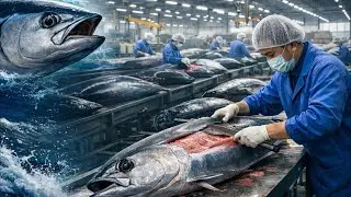How the Chinese Raise and Consume Billions of Tuna -  Tuna Processing Plant