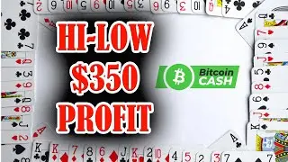 WIN CRYPTO BITCOIN CASH - Perfect manual play HI-LOW - GIGABET CASINO