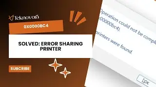Error Sharing printer code 0x00000bc4 and 0x00000040