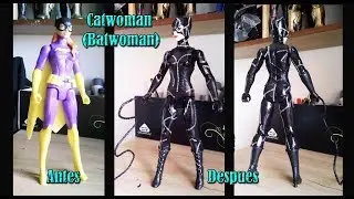 Catwoman Custom(Base Batwoman-Mattel).