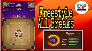 Carrom pool Freestyle all Break// Win Every Freestyle Match// Break Tricks