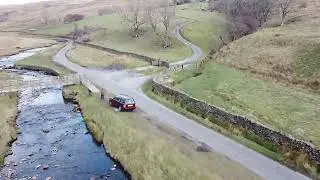 Barkin Beck foot bridge (drone footage )Yorkshire dales 2022