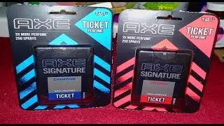 New Axe signature Ticket Pocket Perfume|Champion|Intense| Review