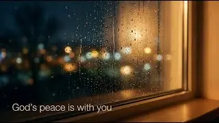 Fall Asleep in God&rsquo;s Peace I Rain Sounds I Calming Words for Anxiety (Voice at 0:05)