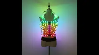 Women LED Party Outfit Shirt Rave Suit Costume Festival Woman Dancer Club DJ Bra