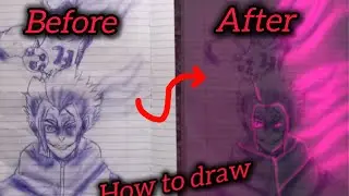 How I draw shidou like Pro #anime #penart #animeeart 