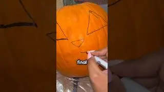 Как сделать ужасающую тыкву (@ashley.mariaa через TT)