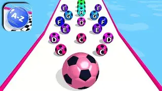 A-Z Run Gameplay All Levels iOS, Android Walkthrough Mobile Relaxing Games Big Update RH67GK