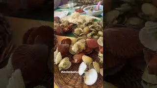 Boodle Fight with unlimited scallops at Isla Gigantes #BoodleFight #UnliSeafoods #Iloilo