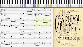 The Carnival Time by Estella Daniel (1912, Ragtime piano)