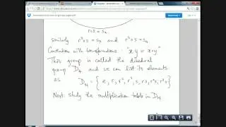 Introduction to group theory - dihedral symmetry groups