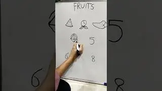 Cute fruit drawing || how to draw fruits #shorts #fruit #draw