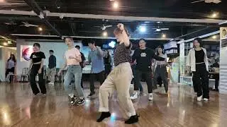 Sean & Alyssa's West Coast Swing Line Dance Challenge in Korea