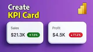 Power BI KPI Card Design | Create Stunning Dashboard Visuals