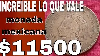 Vale mucho est&aacute; Moneda antigua M&eacute;xicana..