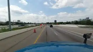 Driving to Columbus Ohio.  A day in the life of a trucker USA.  Big rig travels
