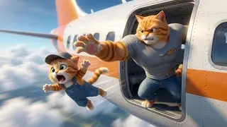😱✈️ TomMeoW Falls From the Plane &mdash; Can Cat Dad Save Him in Time!? 🐱💥☁️ |😱✈️ Ai Cat Story