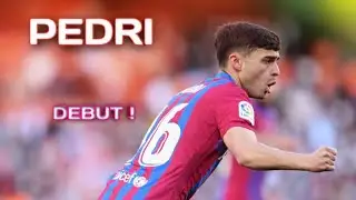PEDRI debut con el primer equipo del Barcelona 2020/2021