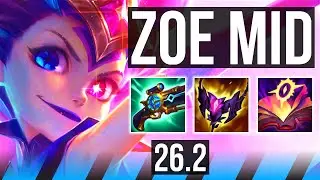 ZOE vs IRELIA (MID) | Good KDA: 14/1/5, 42K damage | EUNE Master | 26.2