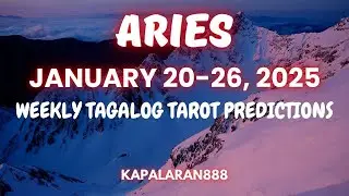 WOW! GOOD NEWS! MOST AWAITED RESULTS! ♈️ ARIES JANUARY 20-26, 2025 WEEKLY TAGALOG TAROT#KAPALARAN888