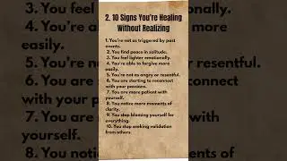 10 Signs You're Healing Without Realizing | #motivation #sadfact #quotes