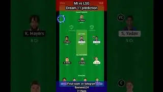 MI vs LSG Dream 11 Prediction | Dream 11 team | dream 11 team of today match #ipl2023 #shorts