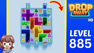 Drop Away Level 885 Solution Walkthrough