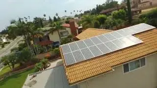 Just the Landing on the Roof with the Heavy 10,500 mAh Battery.  How did I not hit the chimney?!?!?!