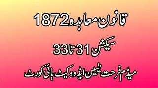 Contract Act 1872 Section 31 to 33
