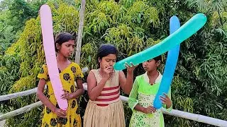 outdoor fun with Rocket balloon and learn colour by kids episode-31