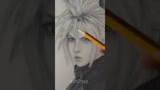 Cloud Strife Final Fantasy VII | Drawing Timelapse