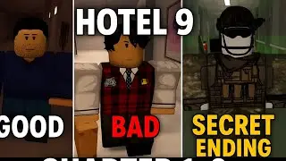 Hotel 9 Roblox Game ALL ENDINGS (Good, Bad, Secret) | Chapters 1-6 Full Guide