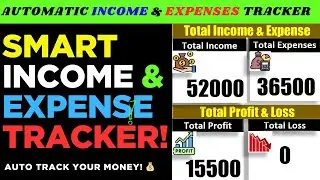 🚀 Automatic Income & Expenses Tracker | Easy & Powerful! | Excel Macro:🔥