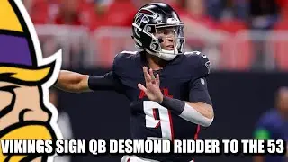 Vikings Sign QB Desmond Ridder to 53 Man Roster