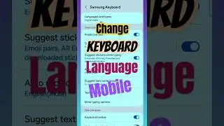 How to change keyboard language on Android Mobile? #shortsfeed #shorts #trending #keyboardsettings