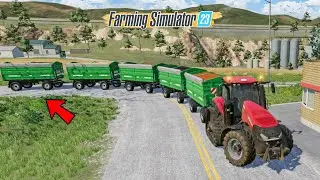 Selling Crops With 5 Trolley In Fs23 | Farming Simulator 23 Gameplay | Timelapse 