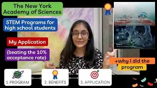 New York Academy of Sciences: High School STEM Program &raquo; sharing my successful application + tips