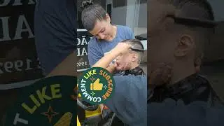 Sleepy Barber Surprise: Haircut Hijinks! #UnexpectedFun #MomSavesTheDay