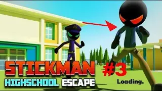 Stickman Highschool Escape | Android Gameplay [HD] (by GENtertainment Studios) | Chapter 1 - Level 3