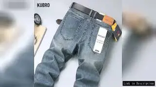 KUBRO 2025 New Spring Fashion Men's Jeans Business Casual Stretch Straight Denim Trousers Classic Al