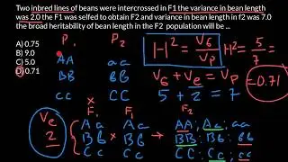 How to calculate broad sense heritability step by step solution