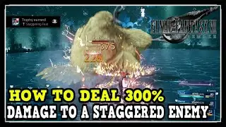 FF7 Remake How to Deal 300% Damage to a Staggered Enemy (Staggering Feat Trophy Guide)