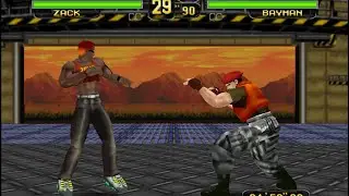 Zack Vs Bayman in a classic Dead or Alive fight stylized in Dead or Alive 5!