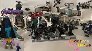 My Lego Marvel Avengers Endgame: Final Battle MOC!!! | Avengers Compound in ruins with Avengers!!!