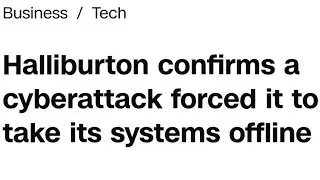 HALLIBURTON HACKED .. COMPANY PROFITTED $40 BILLION FROM INVASION OF IRAQ