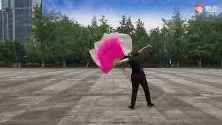 ［背面+教學］大扇舞《故鄉的雲》小花背面演示0.9慢速 +分解教學 原創曉宇