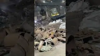 Full scrap yard steel mil#steelmill