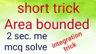 #short Area bounded between circle and line and ellipse and line using integration by short trick