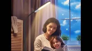 Tomshine LED Floor Lamp Touching Control Dimmable Standing Reading Light